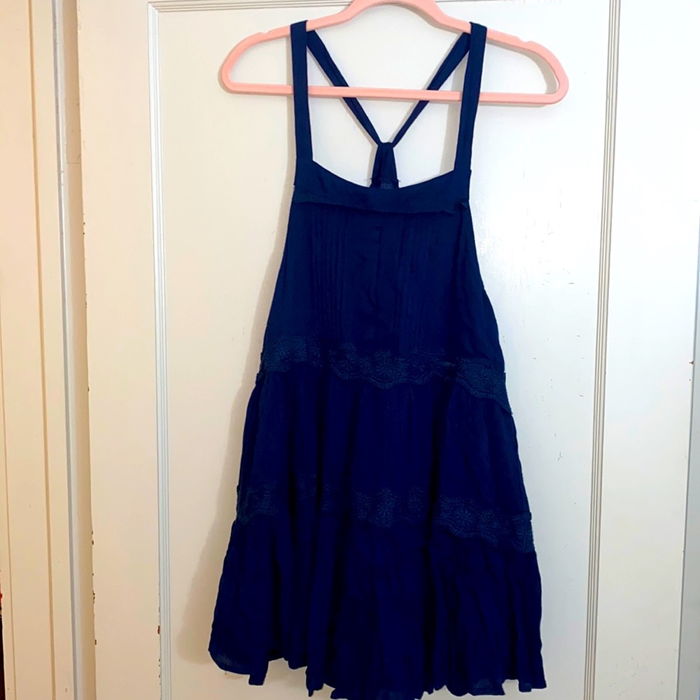 NWT; Sixth Floor Racer Back Tunic; Navy; Size M